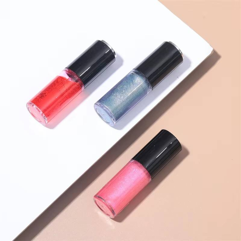 Private Label Custom Black Lid Design Female Cute Moisturizing Transparent Lip Glaze Lip Gloss