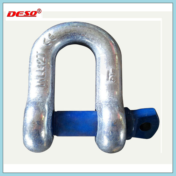 Marine Hardware Galvanized Steel Screw Pin D Shackle G210