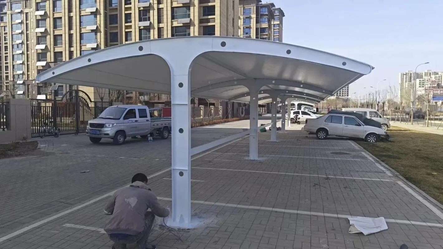 Factory Price PVDF Outdoor Motorcycle Parking Car Parking Shed Canopy Membrane Structure