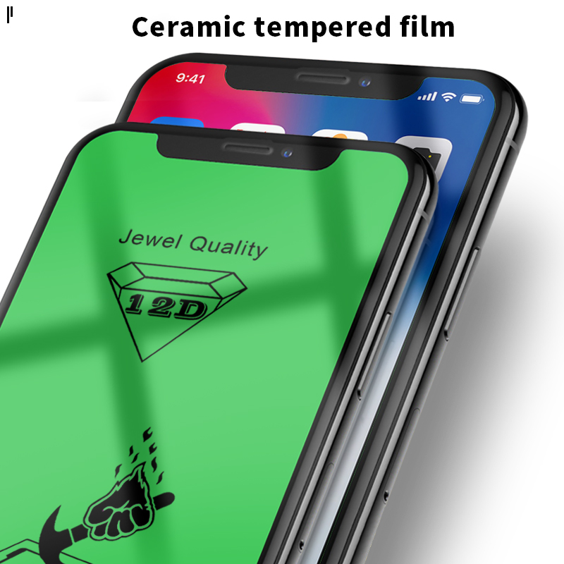 Защитное стекло 12D Jewel Nano-Glass для iPhone Xs Max
