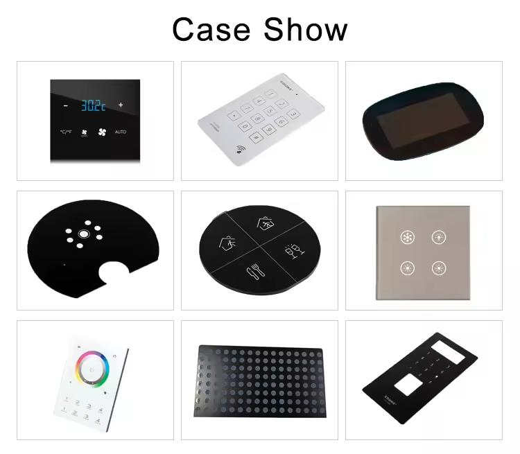Customized 4mm Printing Tempered Glass for Home Appliance Socket Switch Control Panel