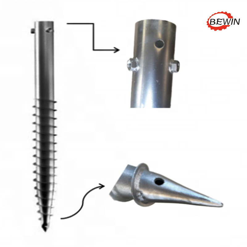 Грунтовые анкеры для столбов забора BEWIN