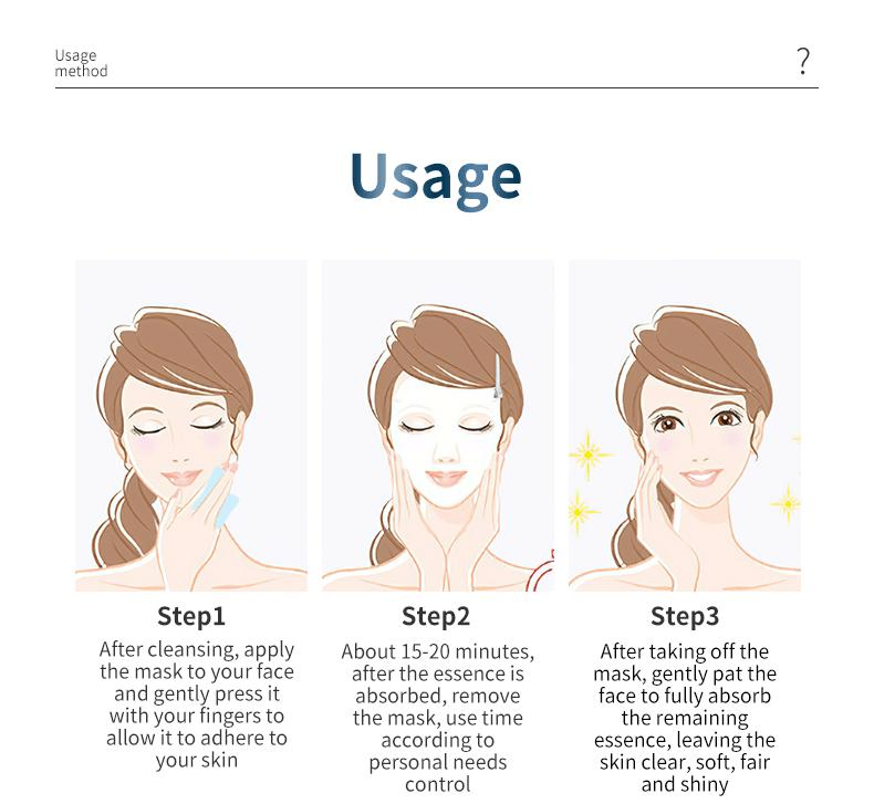 Private Label Custom Skin Care Beauty Hydrating Whitening Face Mask Sheet