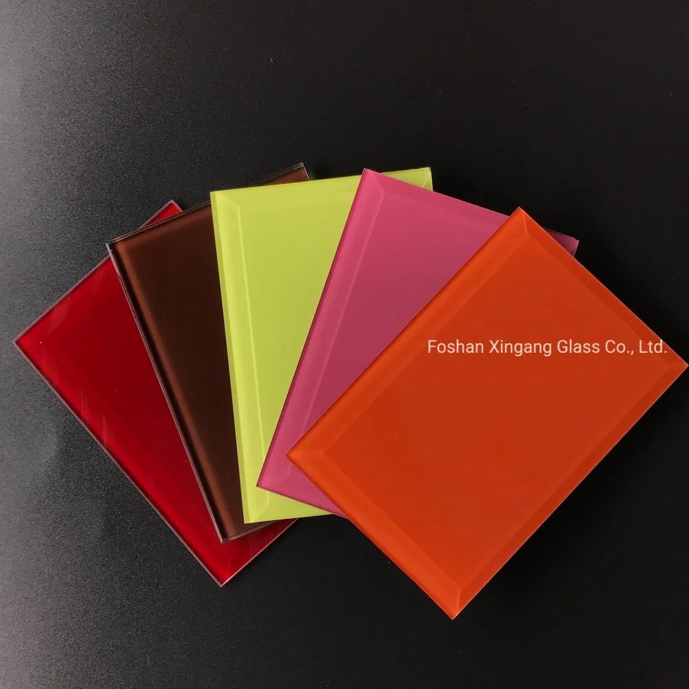 Coloured Back Painted Glass Acid-Etched Glass