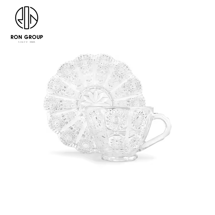 Чашка с блюдцем Vintage Embossed Sunflower