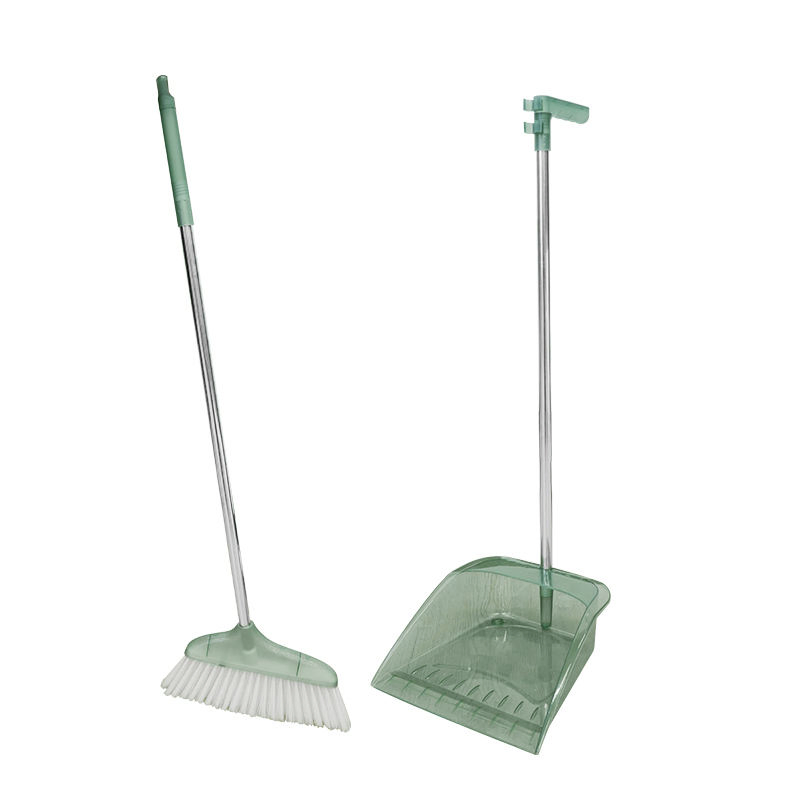 Modern Style New Dustpan Broom with Soft Plastic Handle Durable Stainless Steel Rods and Head Durablepp Material