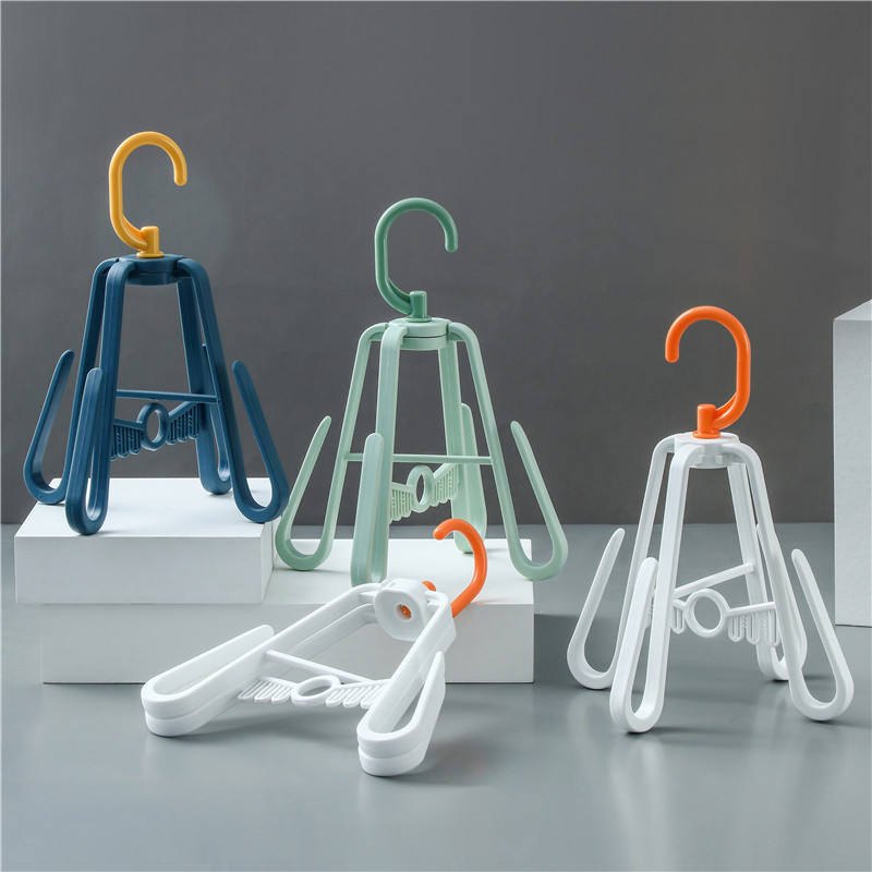 Plastic Shoe Hanger 360 Degree Rotating Drying Folding Hanging Racks Shoe Holder