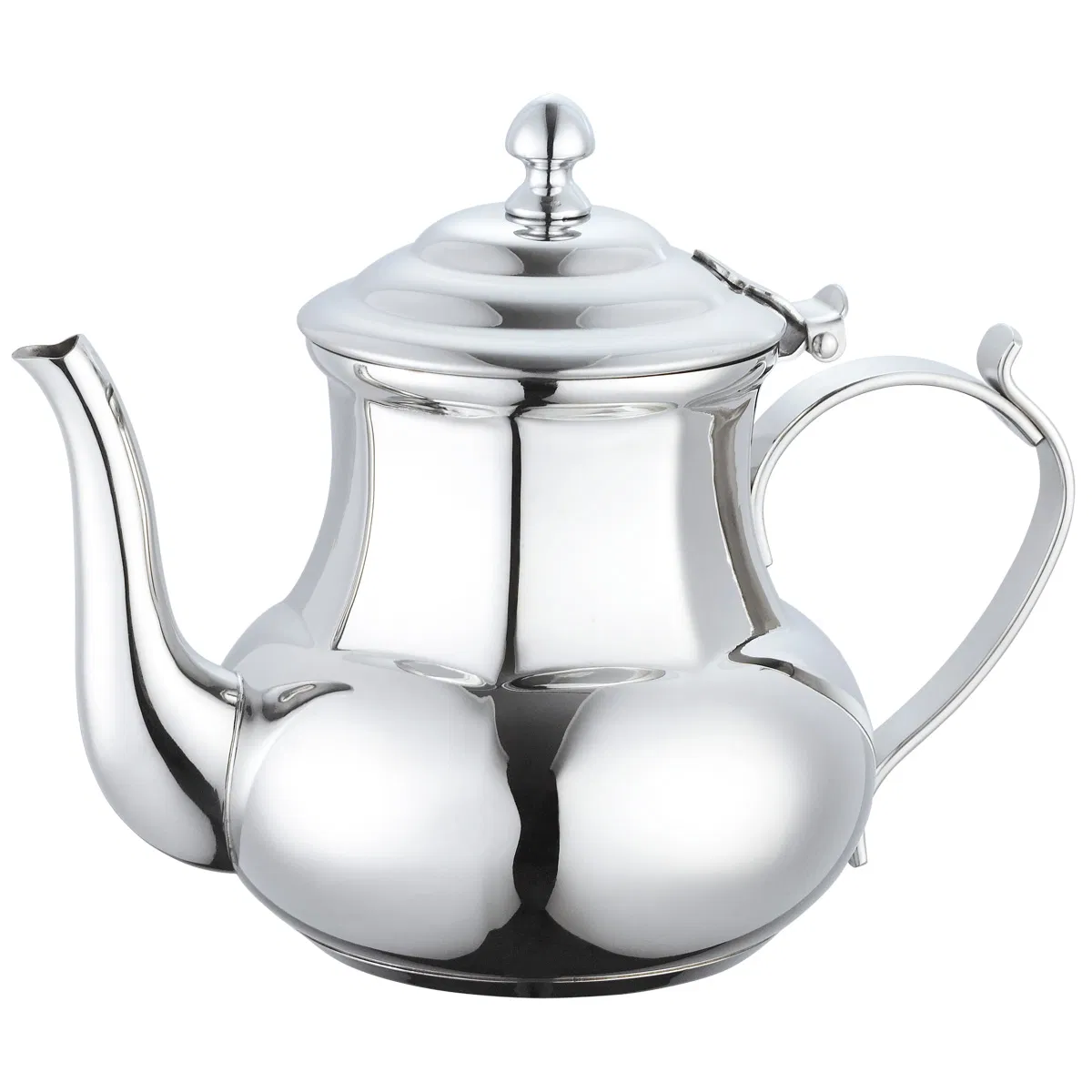 Modern Look Hotels Table Decorative Stainless Steel High Quality Metal Octagon Set Coffee Teapot