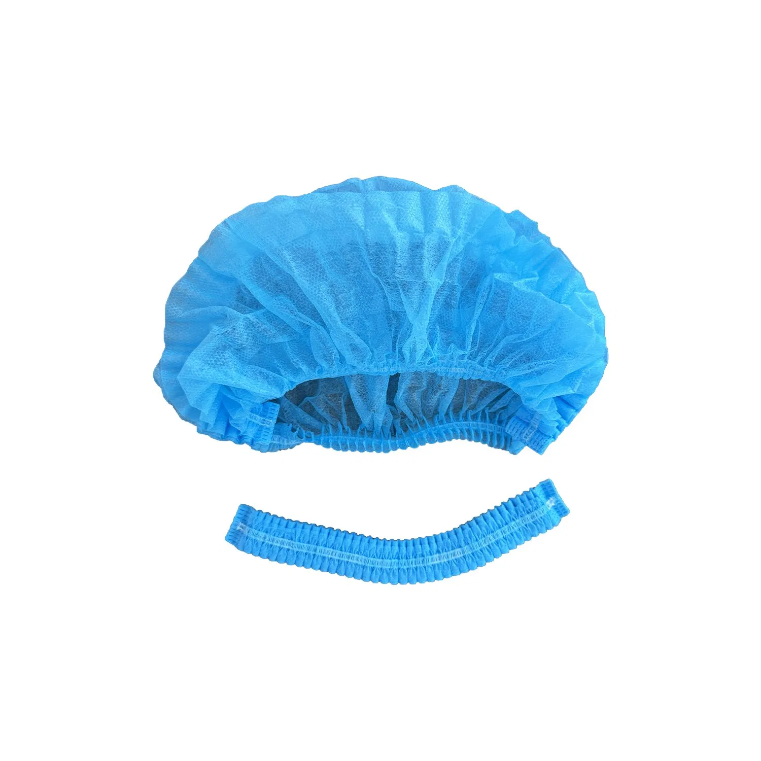 Dispsoable Nonwoven 15GSM Double Stitched 21" Mop Cap