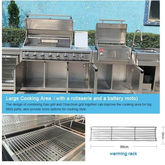 Modular Outdoor Cooker BBQ Grills Kitchen Cabinets
