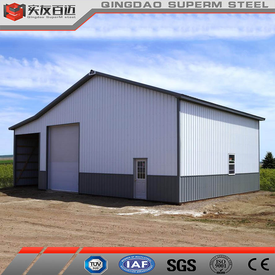 Temoporary Storage Building Warehouse Garage Price Prefab Metal Frame Steel Building Kits Prefabricated Pole Structure Barn with Car Parking Shed
