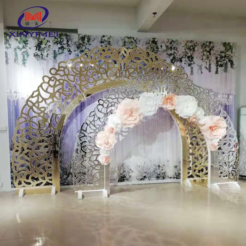 Wedding Furniture Party Decoration Two Sides Victorian Arch Set Wedding Backdrop