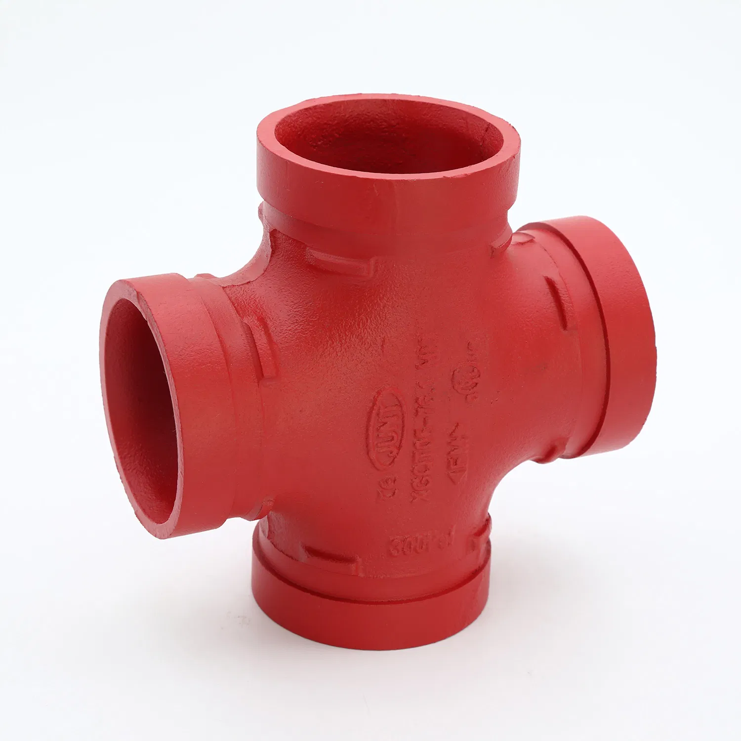 High Quality Ductile Iron Fittings Groover Pipe Fittings Grooved Cross for Fire Protection