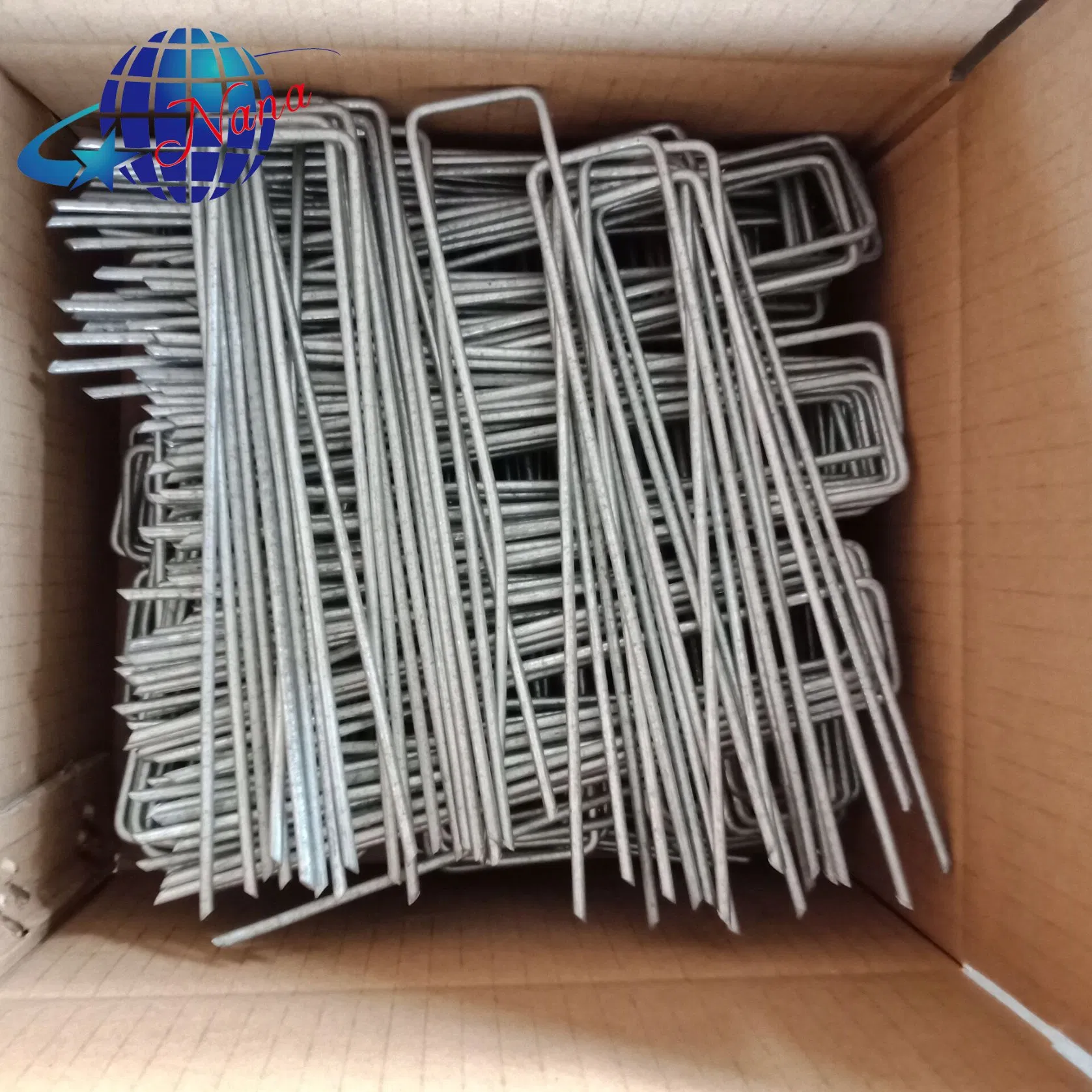 Hot Selling 6 Inch U Shape Galvanized Garden Staples / SOD Staples