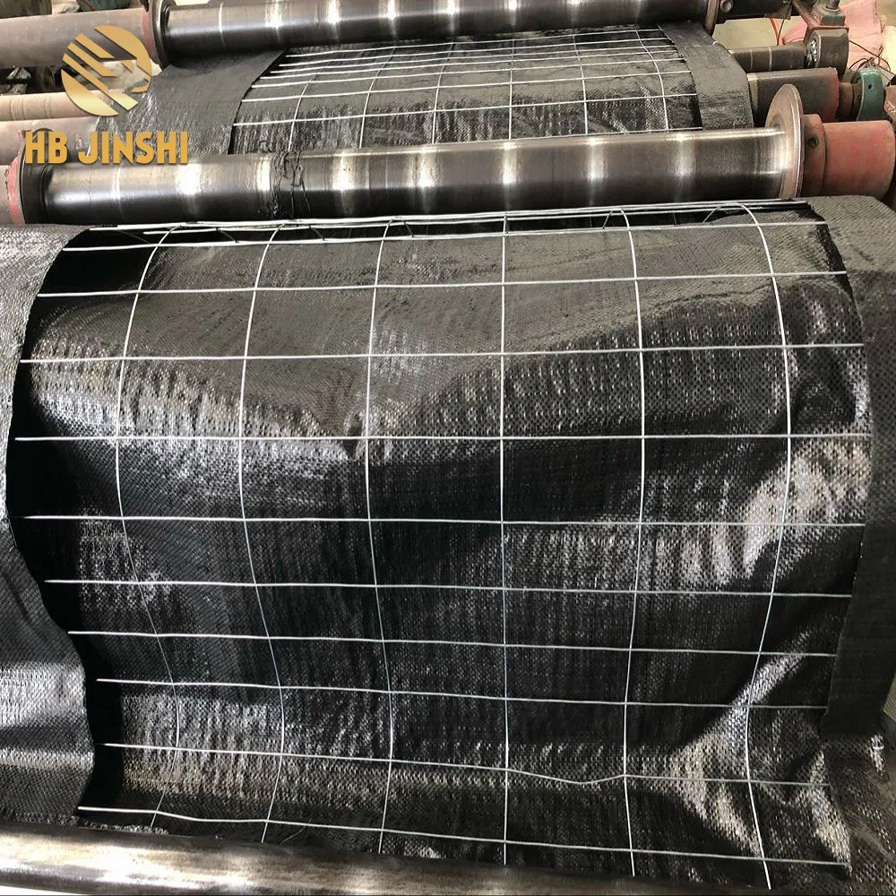 Galvanized Metal Wire Backed Silt Fence with Orange Woven Geotextile