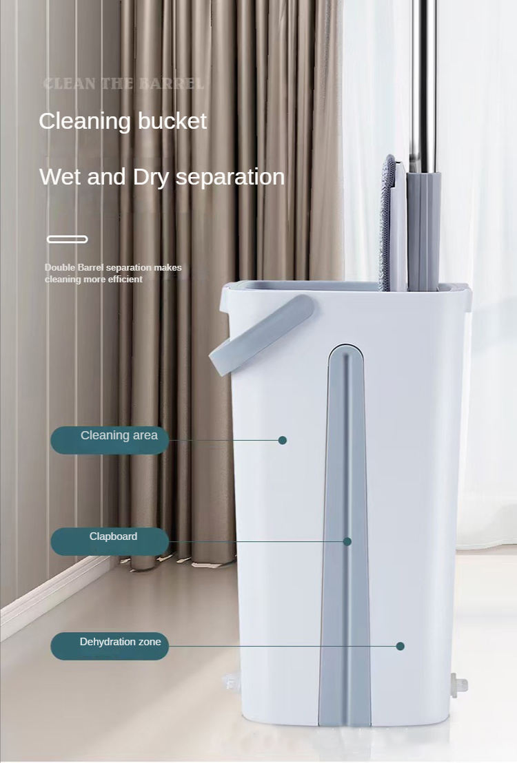 Wholesale Easy Wash Cleaning Mop with Long Handle Bucket Mop