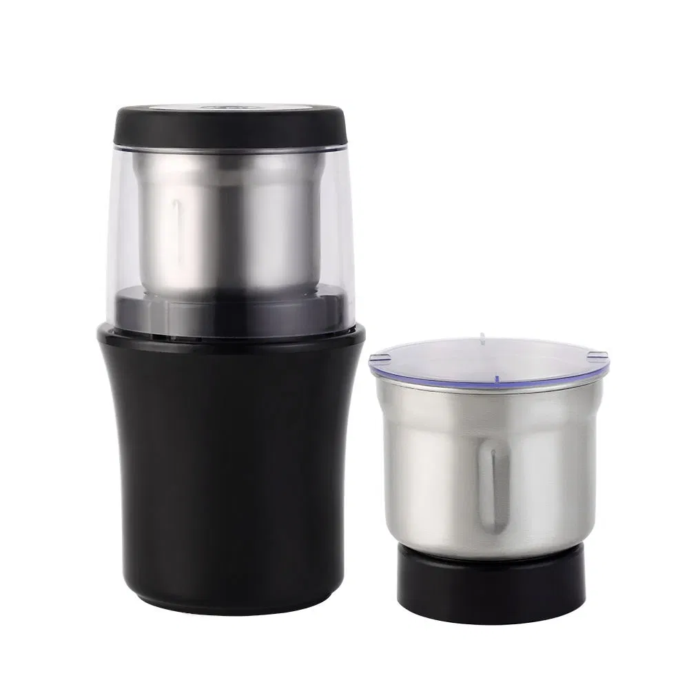 Safe Operation Coffee Grinder - 20+ Continuous Settings, 100g Removable Hopper, 10-Cup Chamber, Easy Cleaning