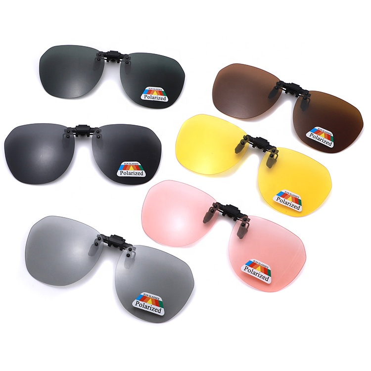 Clip-on Sunglasses Unisex Polarized Frameless Rectangle Lens Flip up Clip on Prescription Lenses Clip_Algz_1600551327269