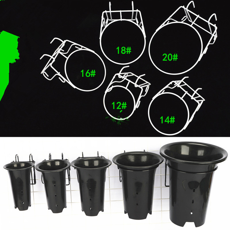 Plant Flower Balcony Garden Bonsai Pot Iron Rack Flowerpot Holder Hook Bracket Not Easy to Damage Beautiful Not Easy to Rust