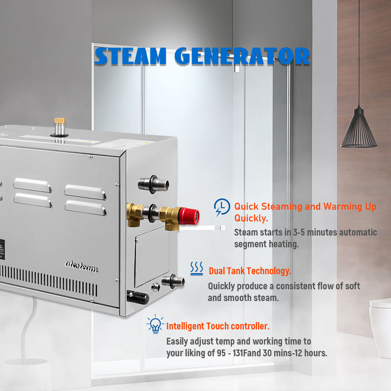 Парогенератор ATCSTEAM 8кВт для сауны и хамама