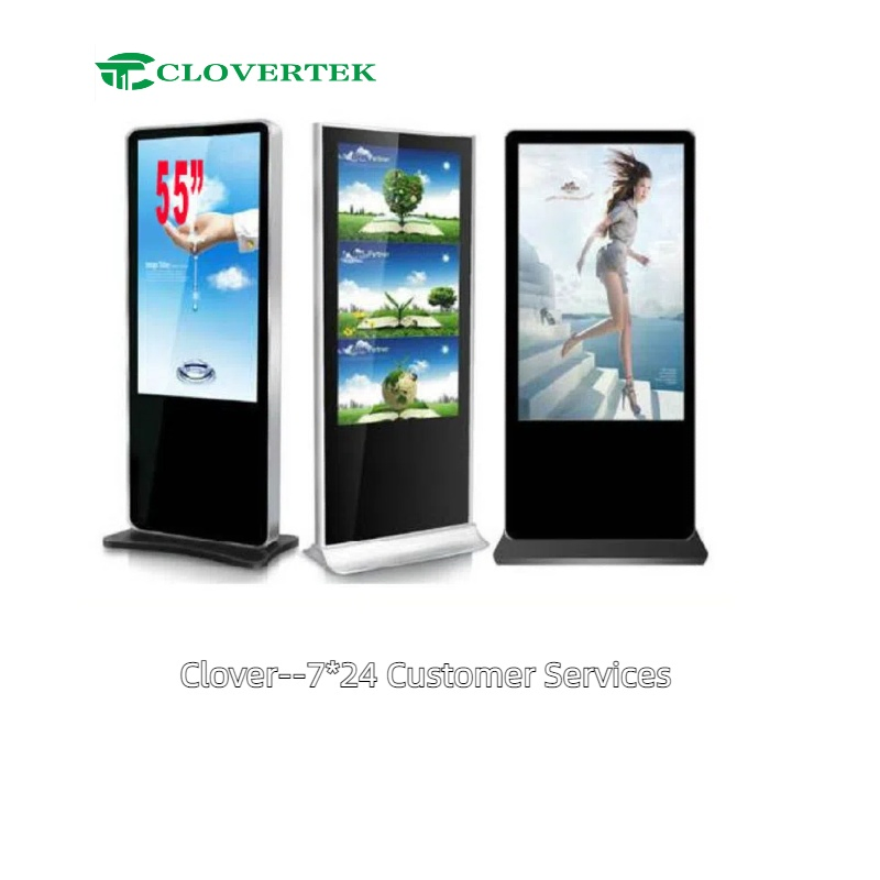 Floor Standing 43 Inch Android Video LCD Advertising Player Sinage Display Kiosk Totem Digital Touch Screen Signage Display
