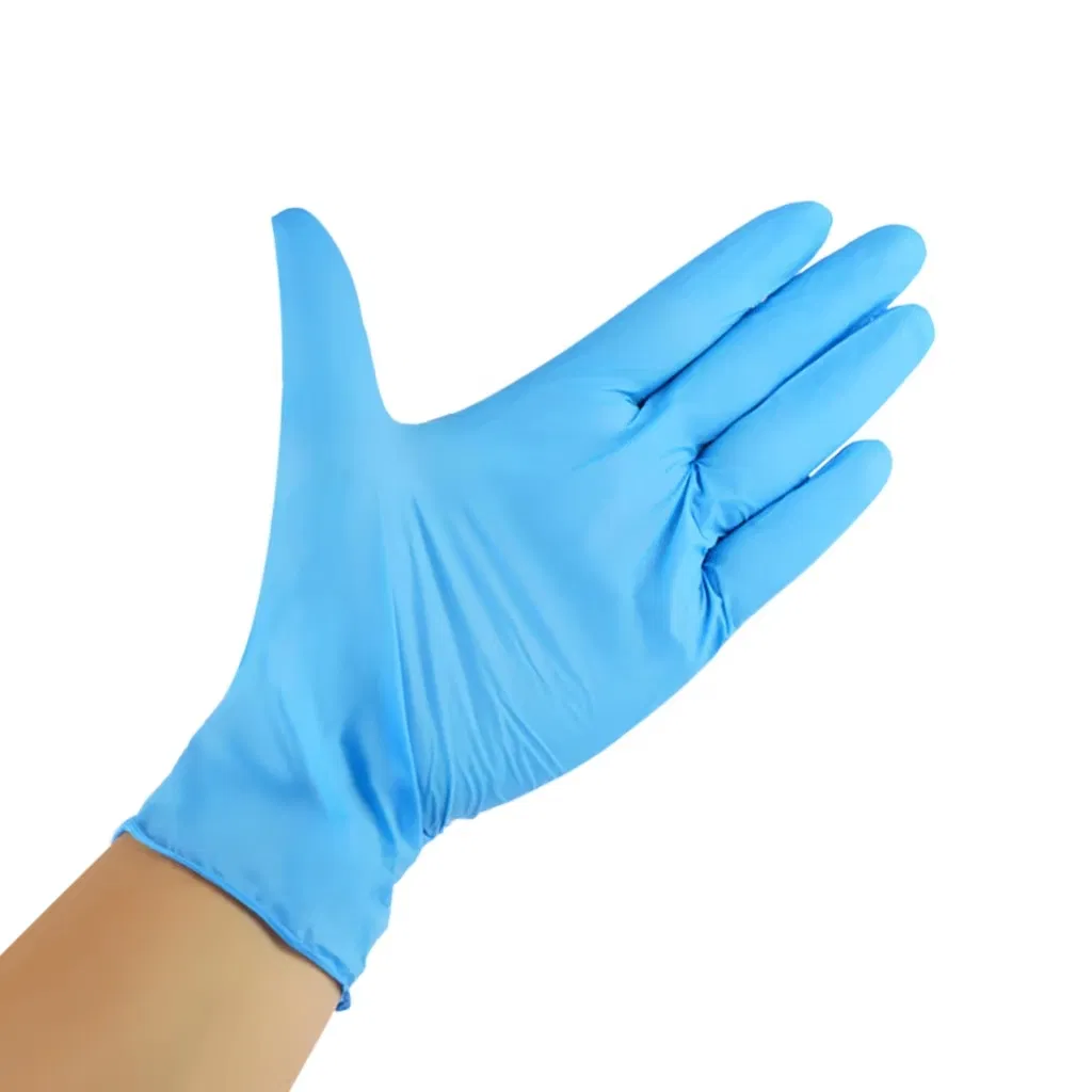 Latex Powder Free Medical Exam Disposable Nitrile Blue Gloves