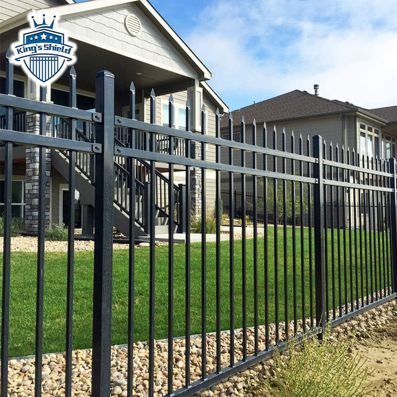 Popular Design Metal Wrought Iron Garden Fence Steel Fencing Galvanized Steel Security Pool Fence