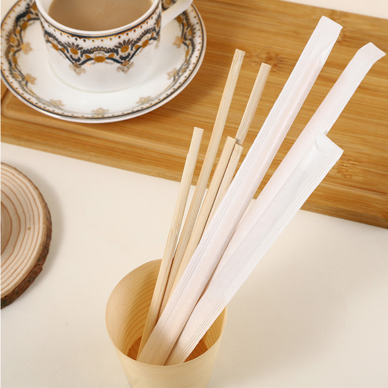 FSC-Certificate Eco Friendly Disposable Individually Paper Wrapped Coffee Stirrers