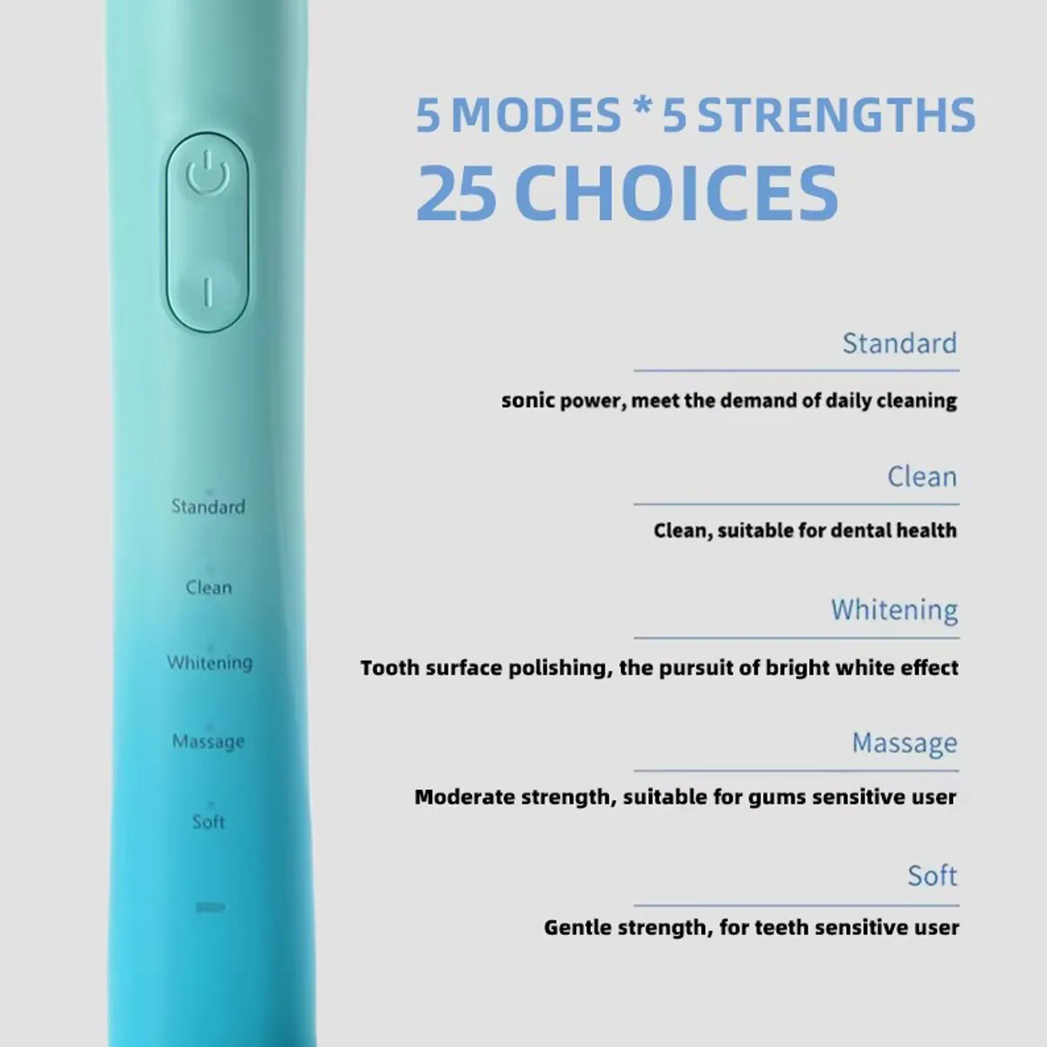 Factory Wholesale Ipx8 Waterproof USB Type-C Charging Smart Adult Electric Toothbrush