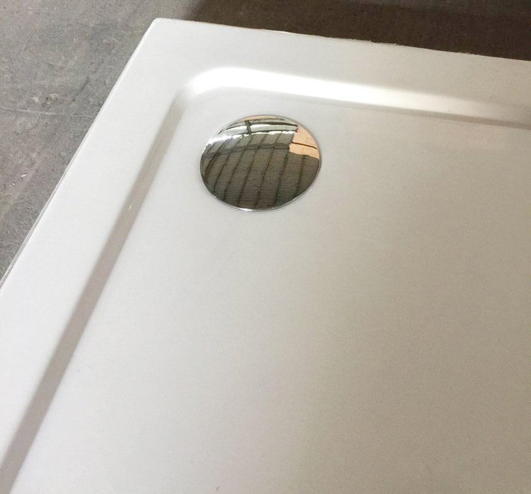 Bathroom Arc Acrylic Shower Room Plate with Fiberglass Resin Bottom