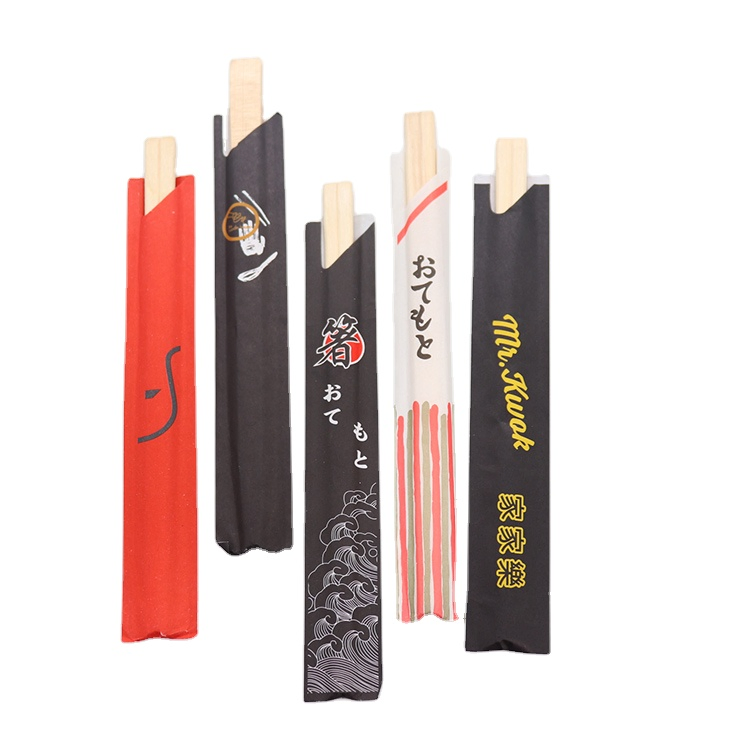 Custom Printed Disposable Set Sushi Chopsticks Bamboo Personalized Chopsticks with Logo