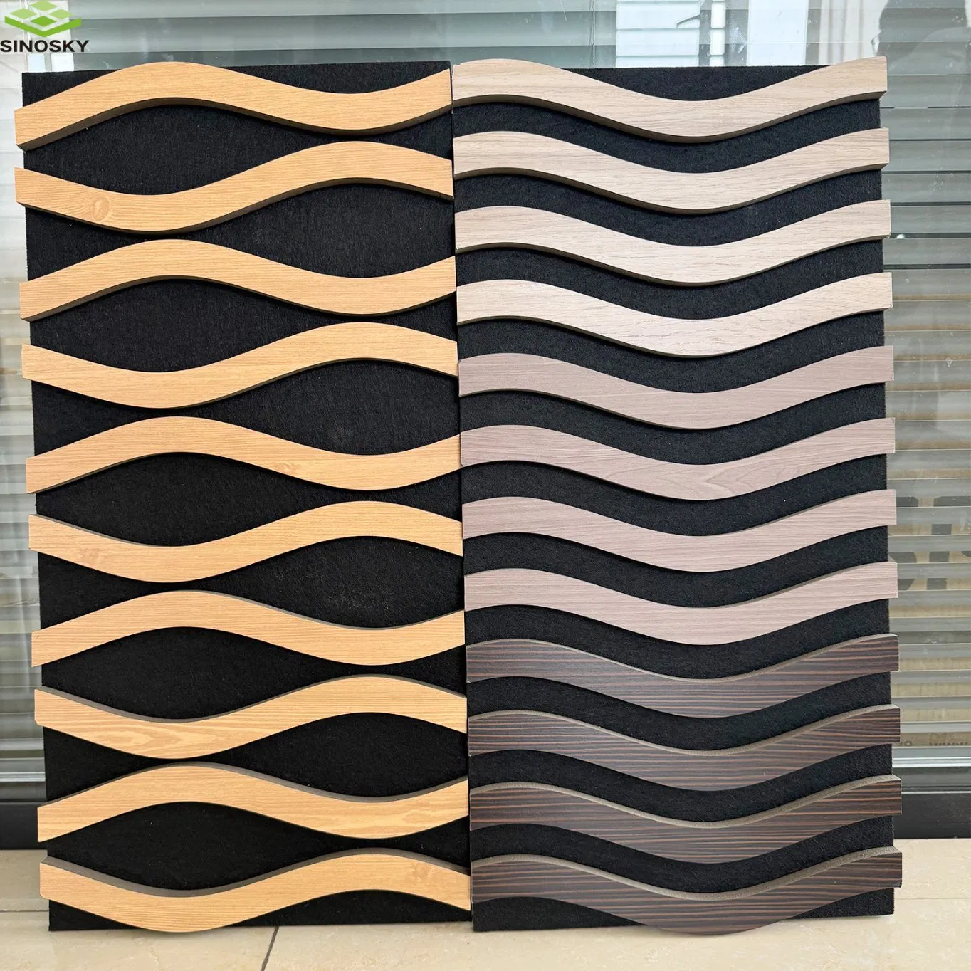 Soundproof Acoustic Pet Felt Building Material Ceiling Panel /Sinosky Wood Acoustic Panels