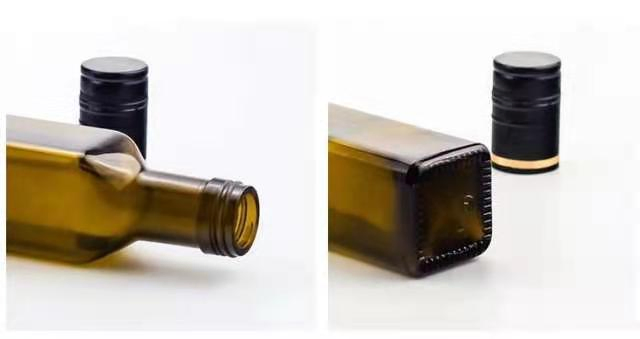 250ml Amber Olive Oil Bottle Glass with Screw Caps for Cooking Oils