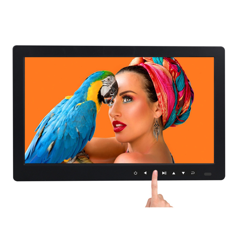 12.5 Inch Front Touch-Button Digital Photo Frame Advertising Machine Video Player