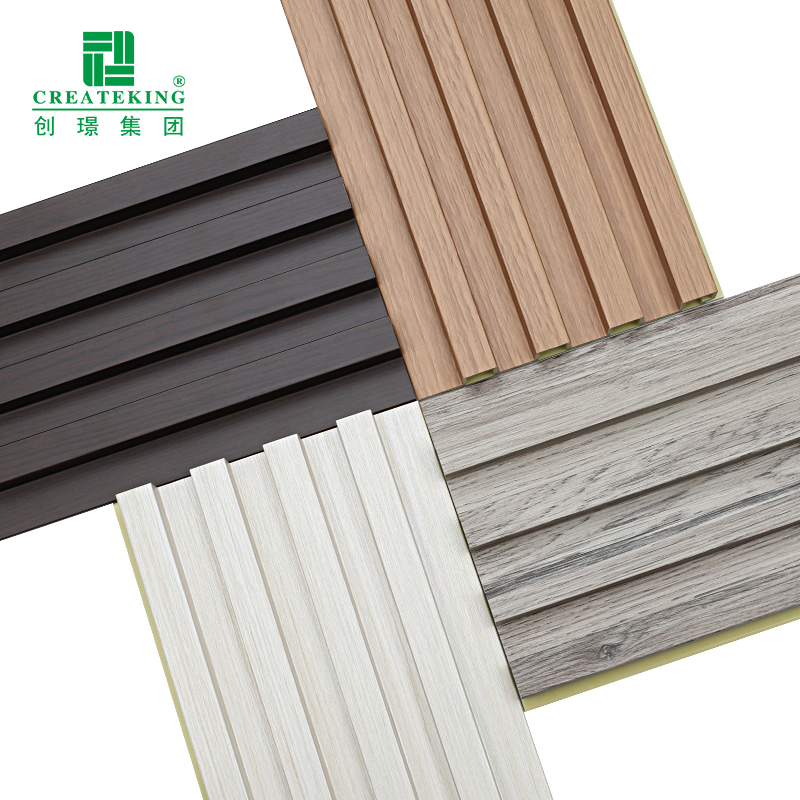China Supplier OEM Elegant 169*22mm Wood-Grain Fluted Wall Panels WPC Wall Panels