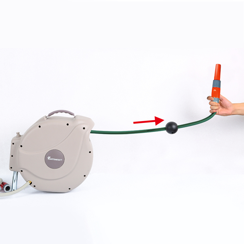 Gartenkraft Wall Mounted 20 Metre Retractable Garden Hose Reel