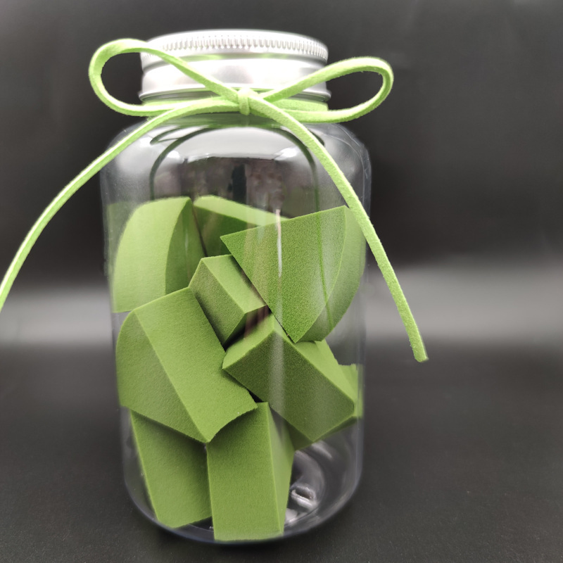 Factory Wholesale 12PCS Triangle Shape Microfiber Latex Free Mini Colorful Beauty Cosmetic Puff Makeup Sponge