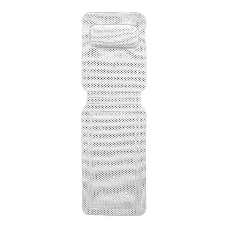 PVC Foam Luxury Bathtub Cushion Non-Slip Pillow Convenient Suction Cup Bath Pillow Waterproof Soft Material for Bathroom