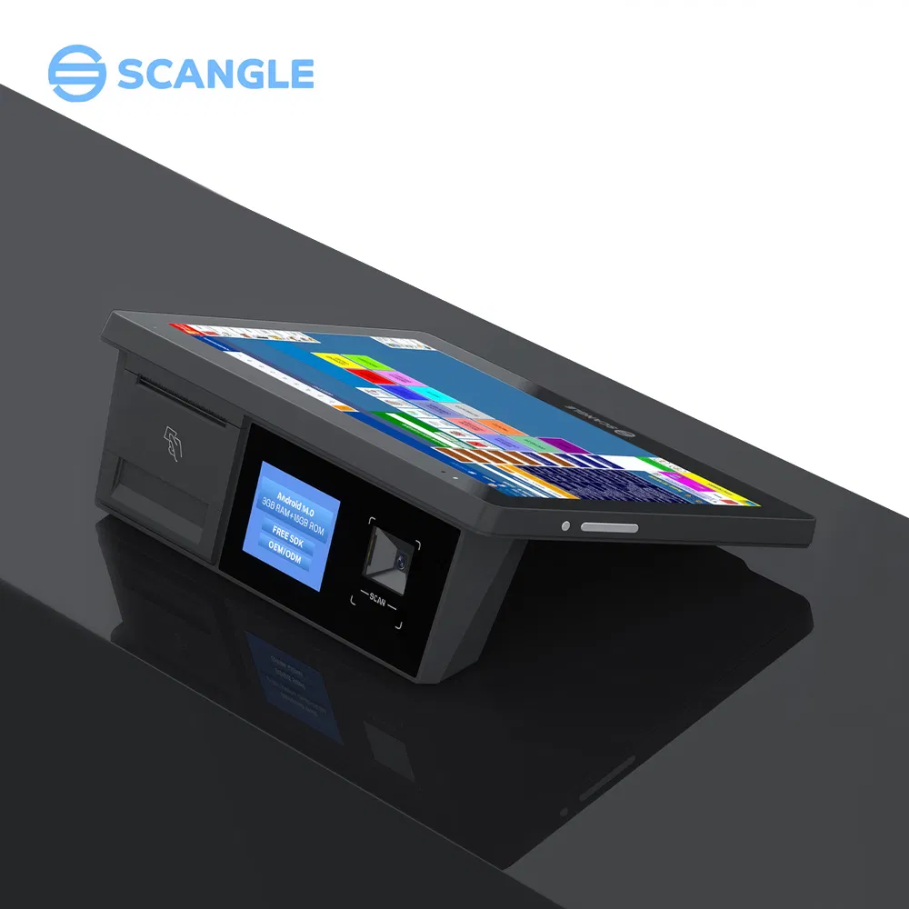 Scangle 10.1inch Touch Screen Android Handheld POS system with 58mm Thermal Printer