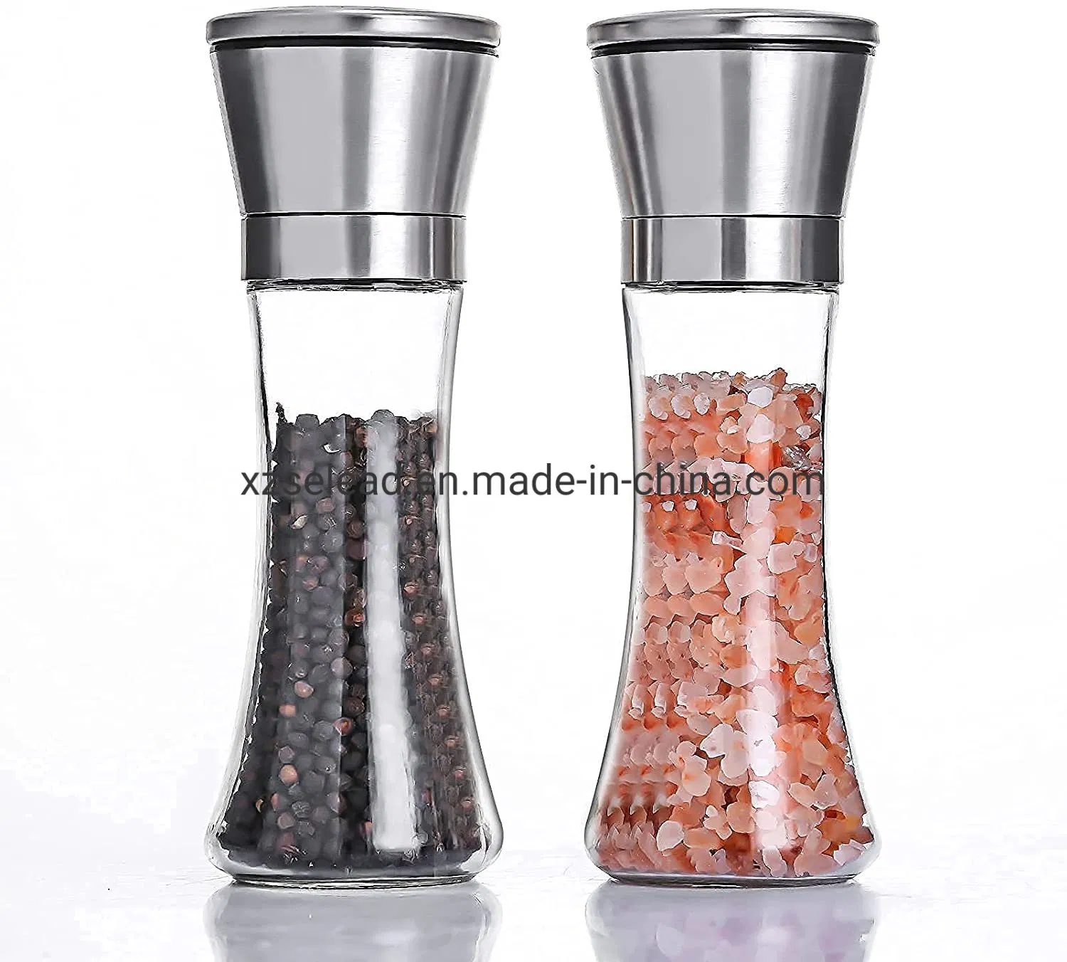 Stainless Steel Salt and Pepper Grinder Pepper Mill and Salt Mill Spice Grinder with Adjustable Coarseness