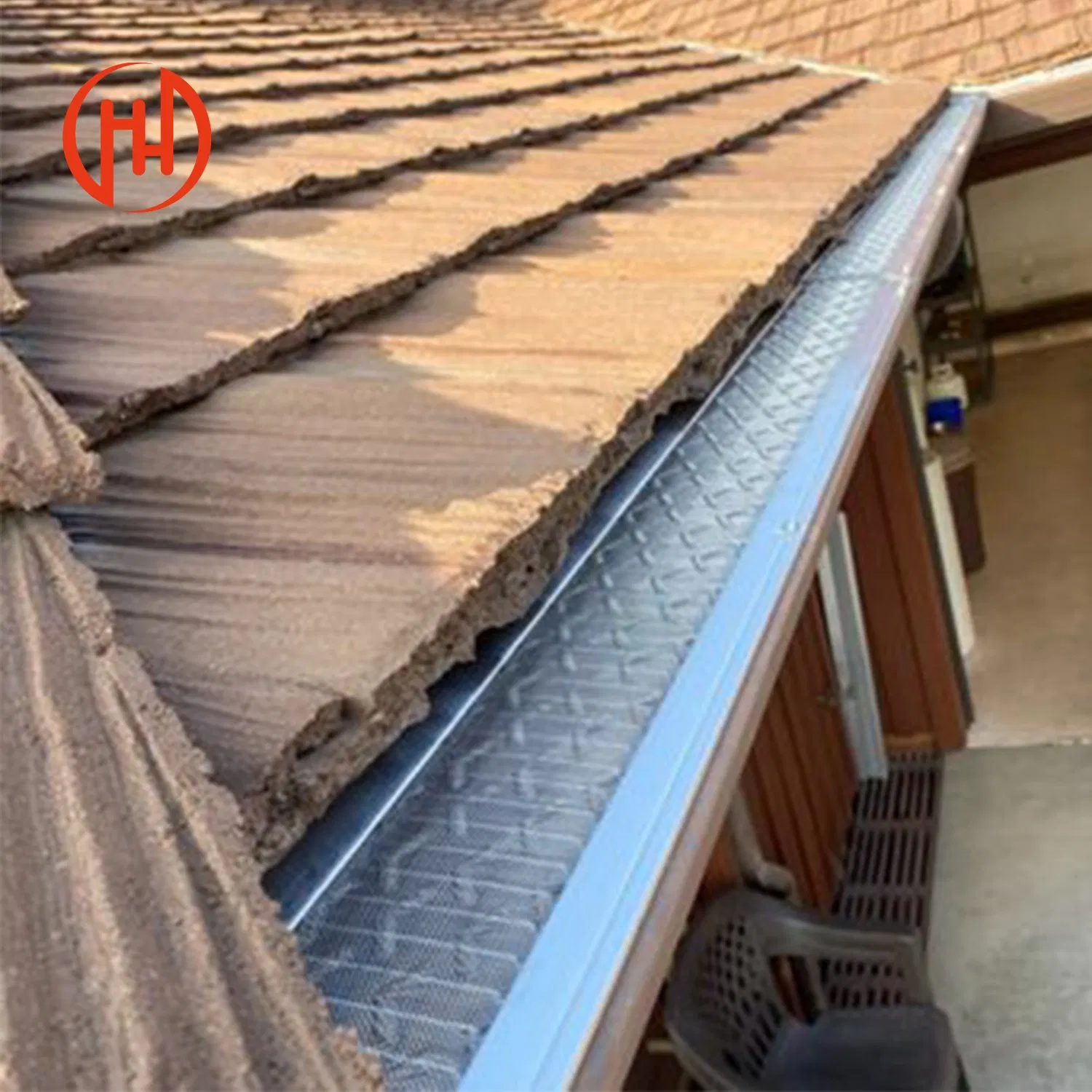 China Top Sale Roofing Material Aluminum Roof Water Drainage System Villa House Top Using Aluminum Rain Gutter System