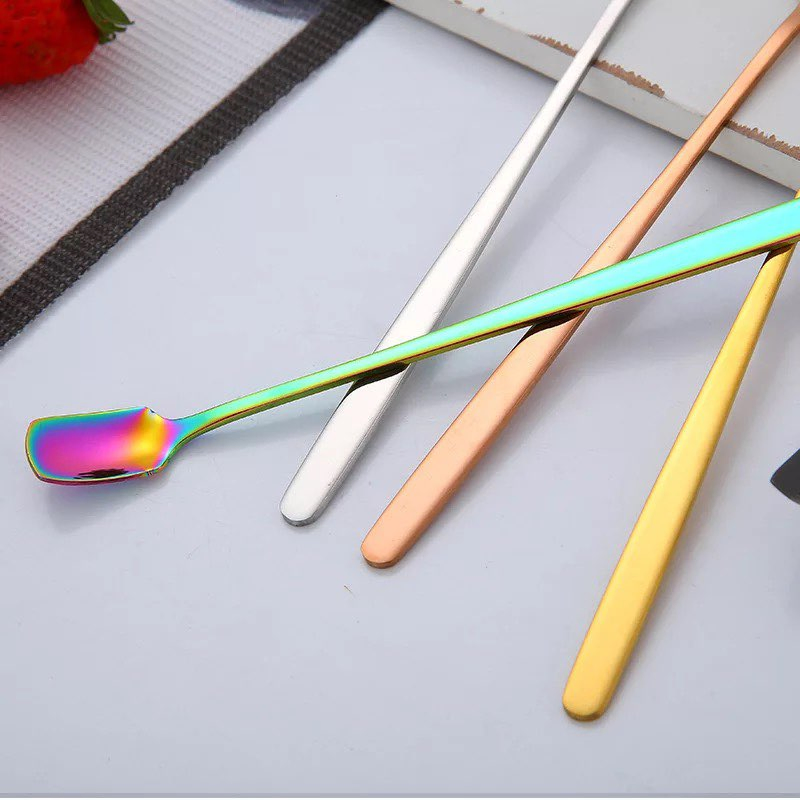 Special Offer Price Colorful Creative Stainless Steel Coffee Dessert Tea Spoon