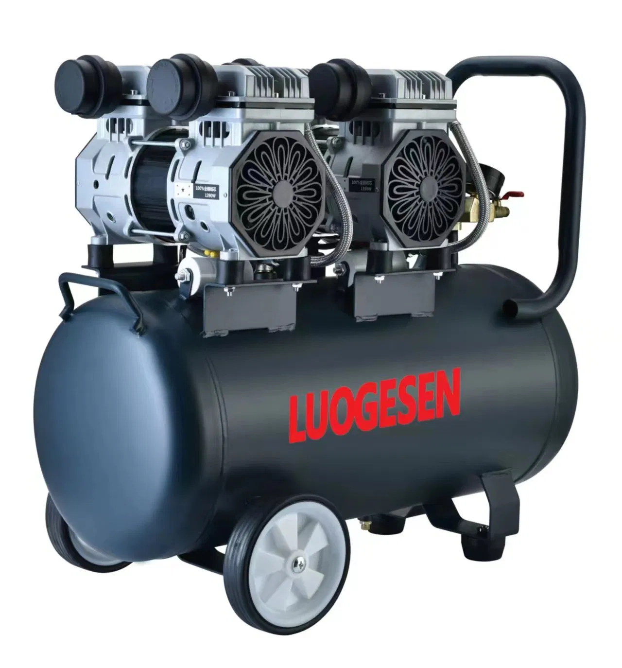 Безмасляный роторный воздушный компрессор 220В 24л