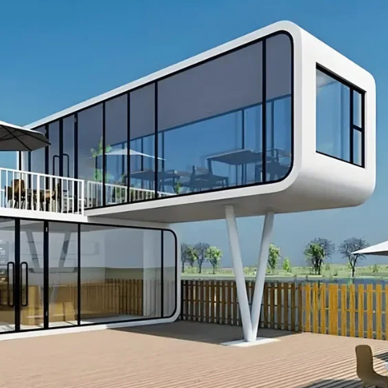 Prefab House Hot Sale Eco-Friendly Minimalist Aluminum-Plastic Apple Cabin /Tiny Prefab Capsule /Container House/Mobile Home