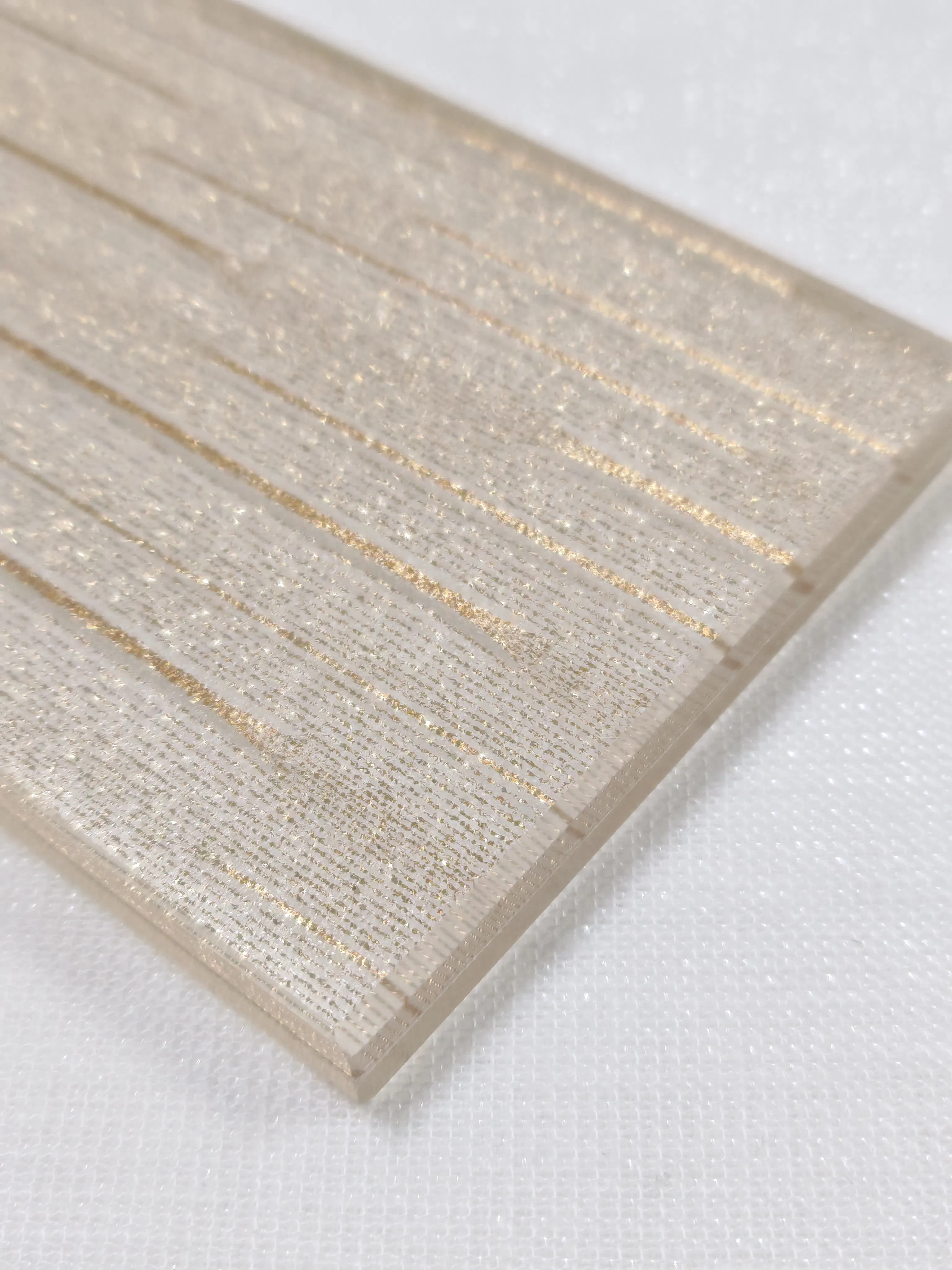 Unique Spaces Glass with High-Quality Artistic Fabric for Stylish Homes