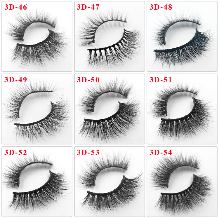 Vendor Makeup Private Label Mink Eyelashes Mink Lashes Fluffy 25mm Volume Natural Full Strip Mink Eyelashes