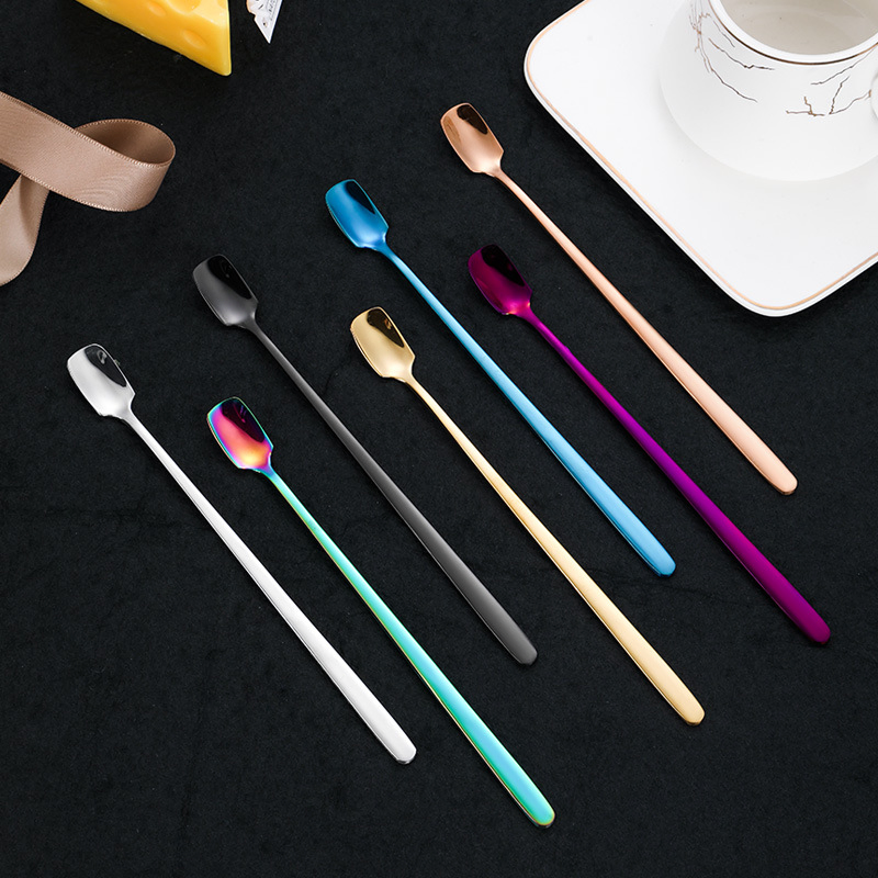 Special Offer Price Colorful Creative Stainless Steel Coffee Dessert Tea Spoon