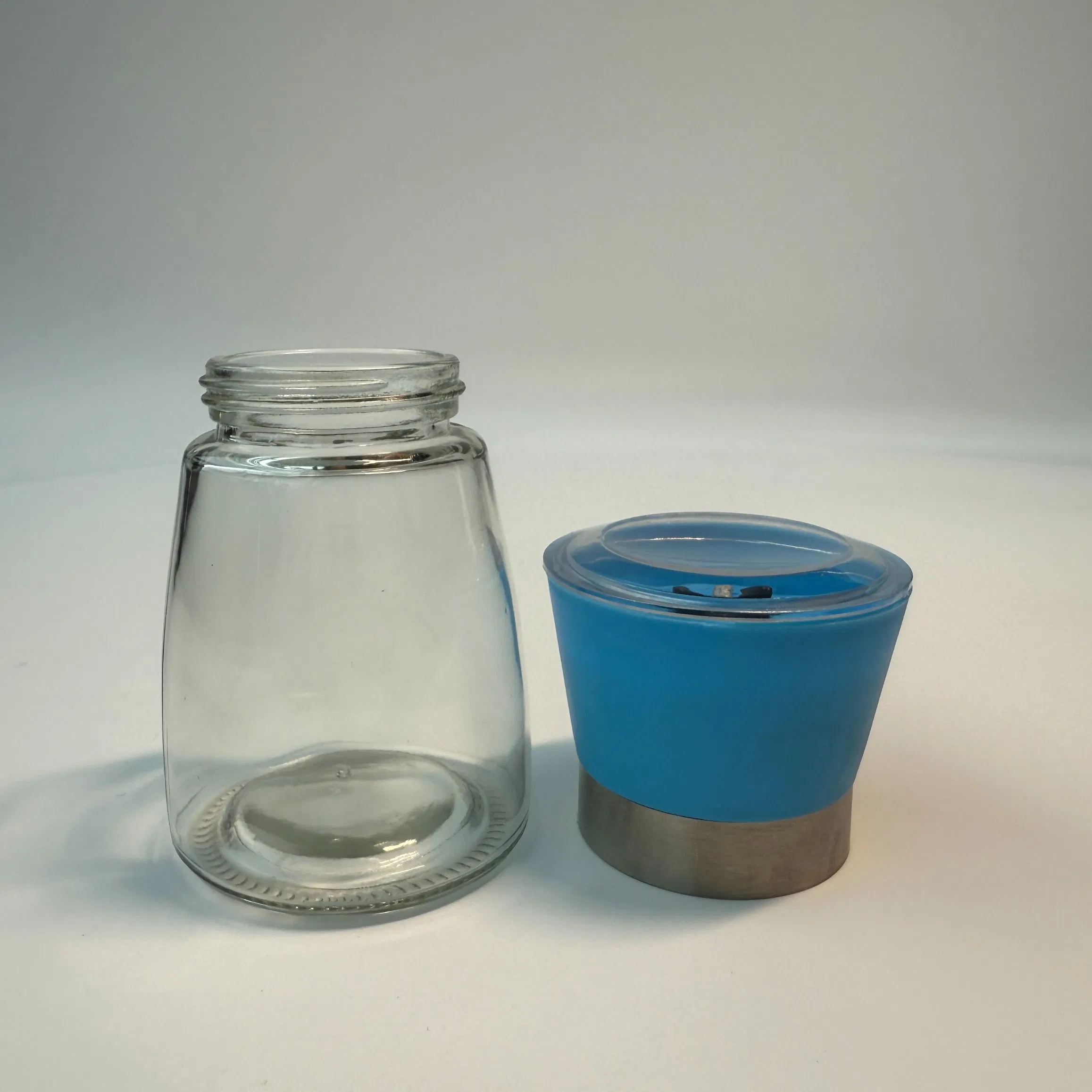 Custom Empty Glass Bottle 150ml Seasoning Grinder Salt Pepper Bottle for Home