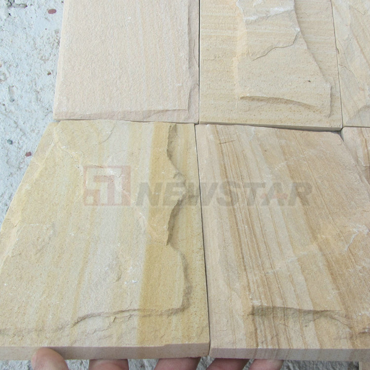 Natural Stone Floors Tiles Indian Rainbow Sandstone Paving Tile