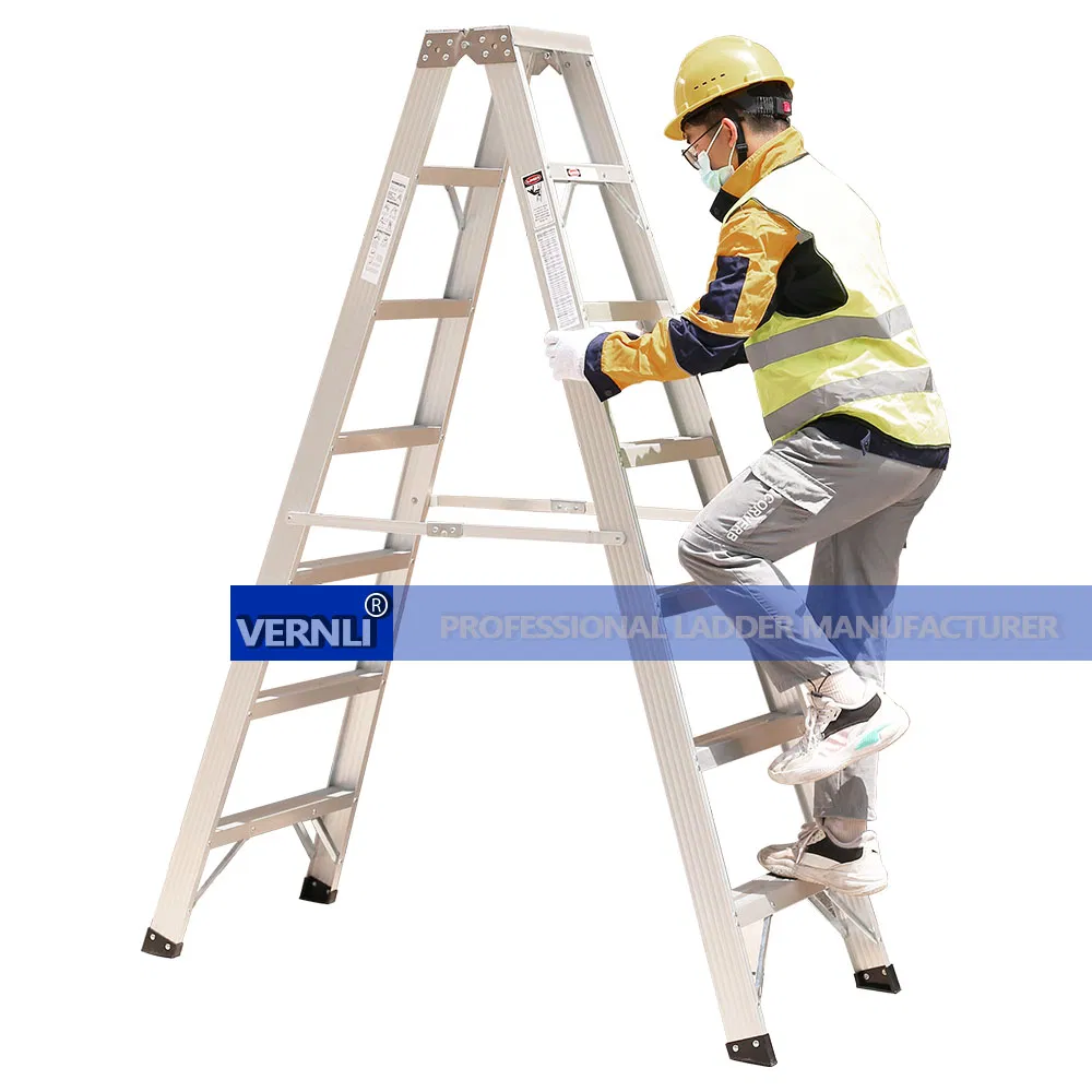 Aluminum Double Sided A Shape 10 Step Ladder